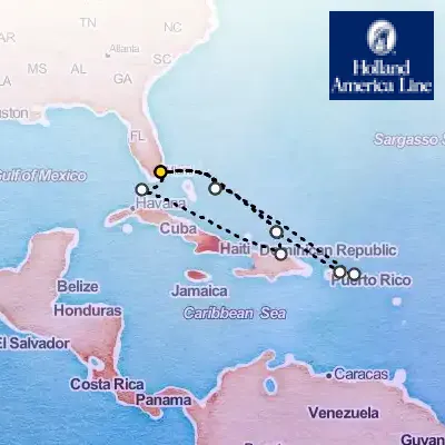 April 4th, 2026  - Eastern Caribbean: Bahamas & San Juan Cruise on the Holland America Zuiderdam