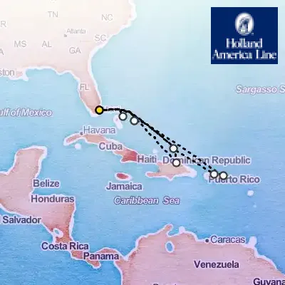 November 28th, 2026  - Eastern Caribbean: Bahamas & San Juan Cruise on the Holland America Zuiderdam