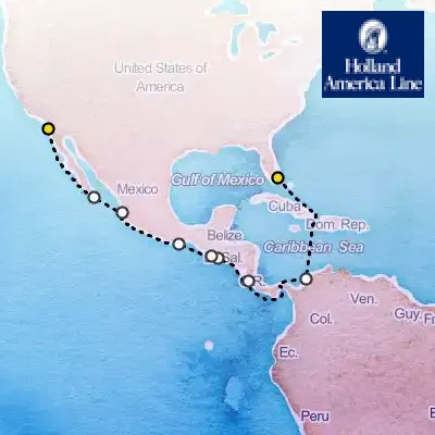 January 31st, 2026  - Panama Canal, with History Channel Cruise on the Holland America Zuiderdam