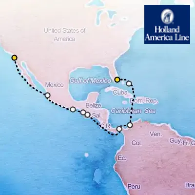 February 27th, 2026  - Panama Canal Cruise on the Holland America Zuiderdam