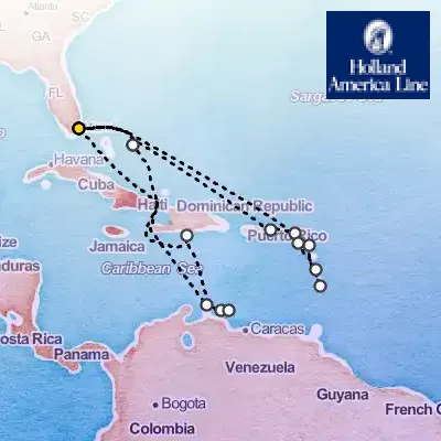 December 13th, 2025  - Southern & Eastern Caribbean, ABC & Leeward Holiday Cruise on the Holland America Zuiderdam