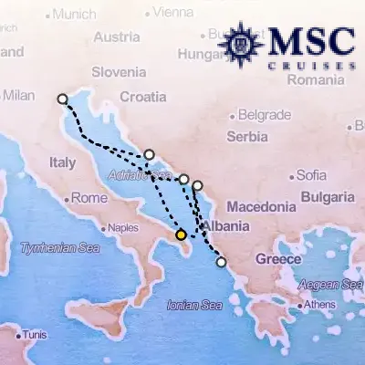 May 1st, 2026  - Mediterranean Cruise on the MSC Armonia