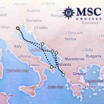 October 4th, 2026  - Mediterranean Cruise on the MSC Armonia