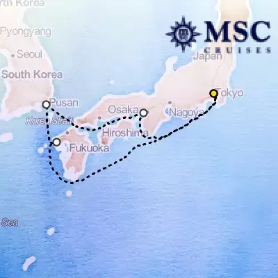 May 10th, 2026  - Far East Cruise on the MSC Bellissima