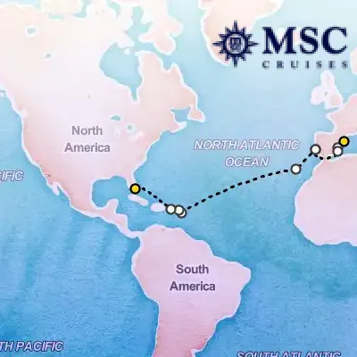October 20th, 2025  - Grand Voyages Cruise on the MSC Divina