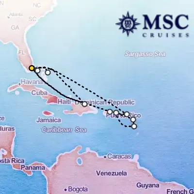 December 18th, 2025  - Caribbean & Antilles Cruise on the MSC Divina