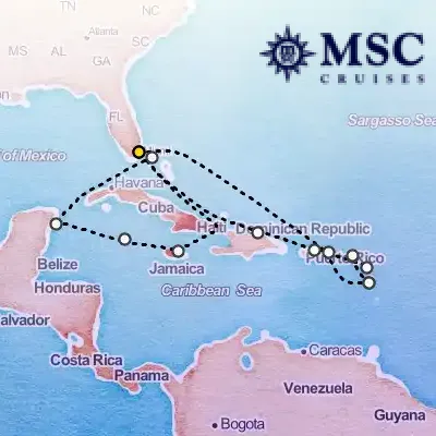 January 15th, 2026  - Caribbean & Antilles Cruise on the MSC Divina