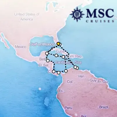 March 1st, 2026  - Caribbean & Antilles Cruise on the MSC Divina