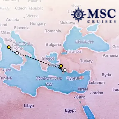 October 25th, 2027  - Mediterranean Cruise on the MSC Divina