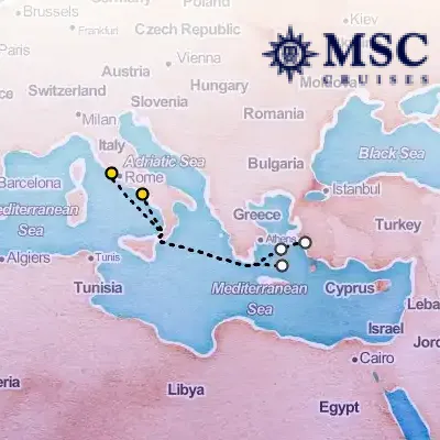 April 24th, 2026  - Mediterranean Cruise on the MSC Divina
