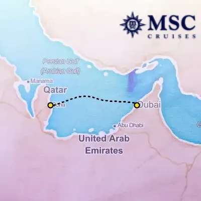 November 8th, 2025  - Dubai, Abu Dhabi & Qatar Cruise on the MSC Euribia
