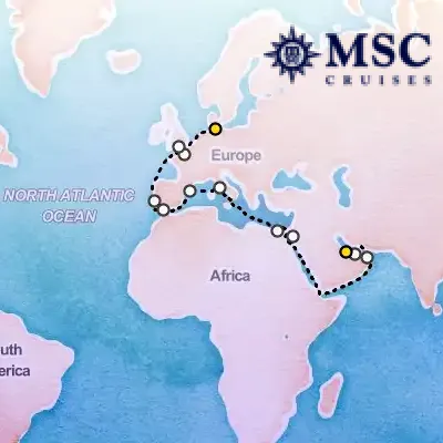 April 5th, 2026 - Doha to Kiel Cruise on the MSC Euribia