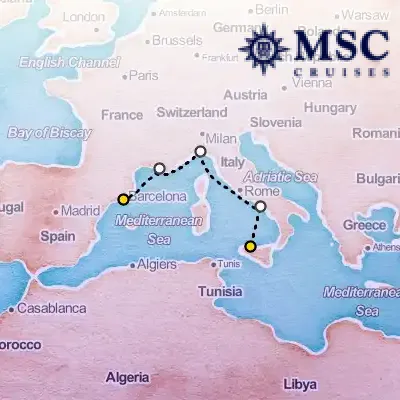 October 24th, 2026  - Mediterranean Cruise on the MSC Euribia