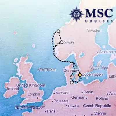 September 7th, 2025  - Northern Europe Cruise on the MSC Euribia
