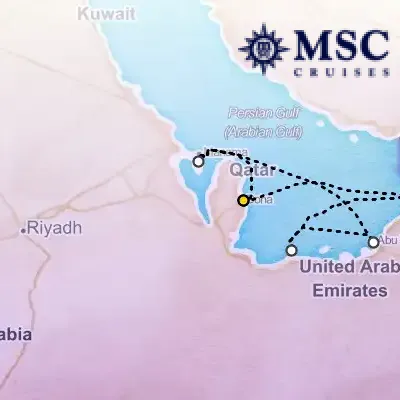 February 1st, 2026  - Dubai, Abu Dhabi & Qatar Cruise on the MSC Euribia