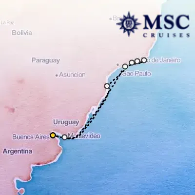 December 26th, 2025  - South America Cruise on the MSC Fantasia