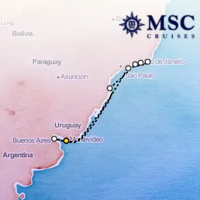 December 25th, 2025  - South America Cruise on the MSC Fantasia