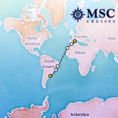 November 8th, 2025  - MSC Grand Voyages on the MSC Fantasia