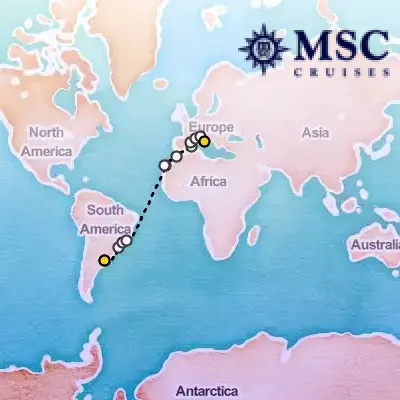 March 23rd, 2026  - Grand Voyages on the MSC Fantasia