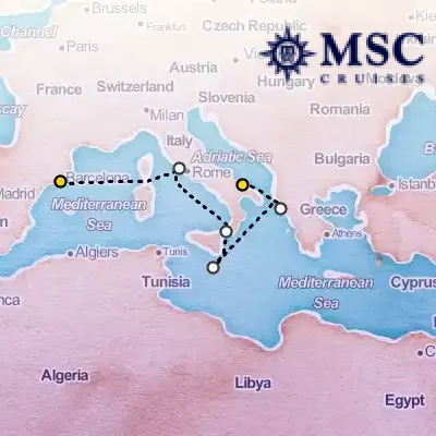 November 1st, 2025  - Mediterranean Cruise on the MSC Fantasia