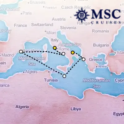 April 24th, 2026  - Mediterranean Cruise on the MSC Fantasia
