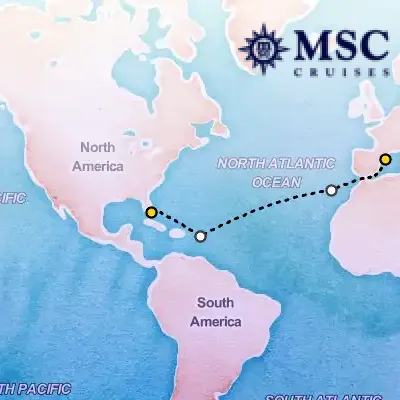 April 19th, 2026  - Grand Voyage on the MSC Grandiosa