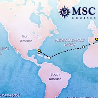 October 31st, 2026  - MSC Grand Voyages on the MSC Grandiosa