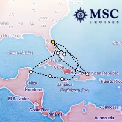 December 6th, 2025  - Caribbean & Antilles Cruise on the MSC Grandiosa