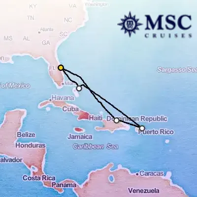 January 24th, 2026  - Caribbean & Antilles Cruise on the MSC Grandiosa