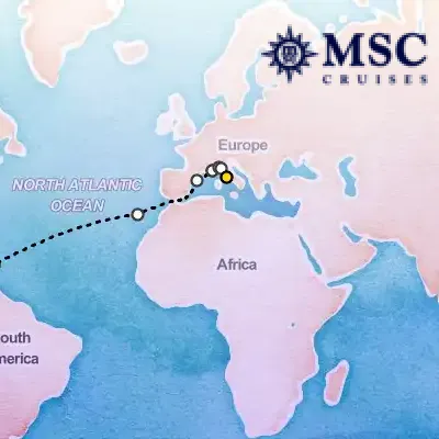 April 19th, 2026  - Grand Voyages Cruise on the MSC Grandiosa