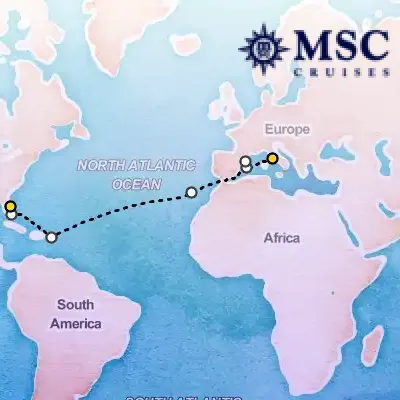 October 28th, 2026  - Grand Voyages Cruise on the MSC Grandiosa