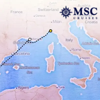 September 25th, 2025  - Mediterranean Cruise on the MSC Grandiosa