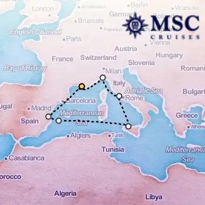 July 4th, 2025  - Mediterranean Cruise on the MSC Grandiosa