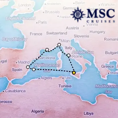 July 14th, 2025  - Mediterranean Cruise on the MSC Grandiosa