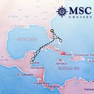 April 4th, 2026  - Caribbean & Antilles Cruise on the MSC Grandiosa