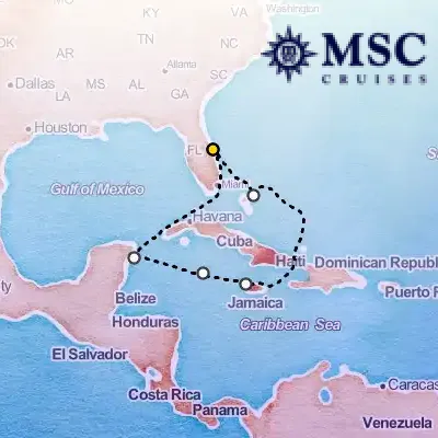 December 13th, 2025  - Caribbean & Antilles Cruise on the MSC Grandiosa