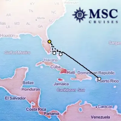 December 20th, 2025  - Caribbean & Antilles Cruise on the MSC Grandiosa