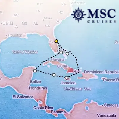 December 27th, 2025  - Caribbean & Antilles Cruise on the MSC Grandiosa