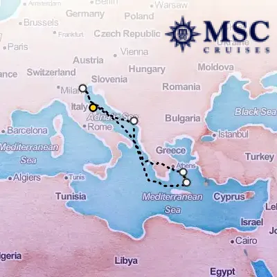 August 15th, 2025  - Mediterranean Cruise on the MSC Lirica