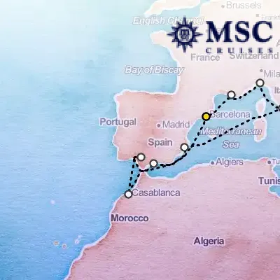 December 8th, 2026  - Mediterranean Cruise on the MSC Magnifica