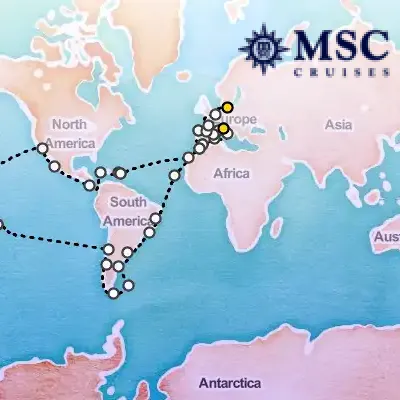 January 5th, 2027  - World Cruise on the MSC Magnifica