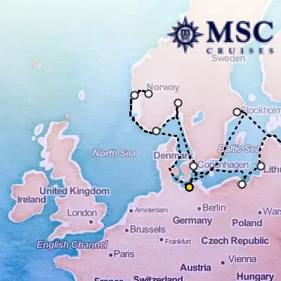 August 30th, 2026  - Northern Europe Cruise on the MSC Magnifica