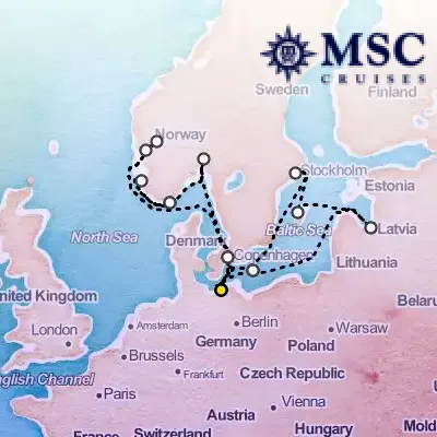 July 19th, 2026  - Northern Europe Cruise on the MSC Magnifica