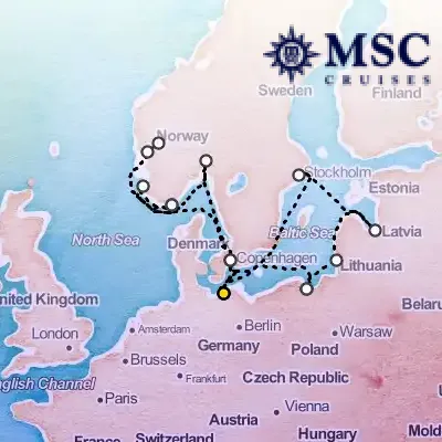 July 26th, 2026  - Northern Europe Cruise on the MSC Magnifica