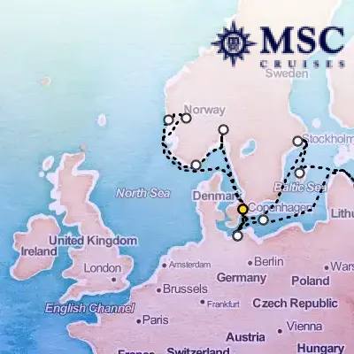 July 11th, 2026  - Northern Europe Cruise on the MSC Magnifica