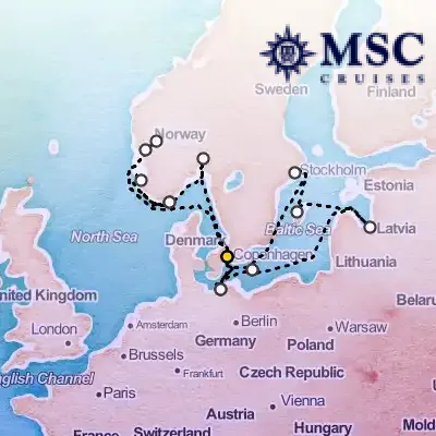 July 18th, 2026  - Northern Europe Cruise on the MSC Magnifica