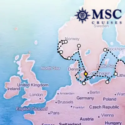 June 13th, 2026  - Northern Europe Cruise on the MSC Magnifica