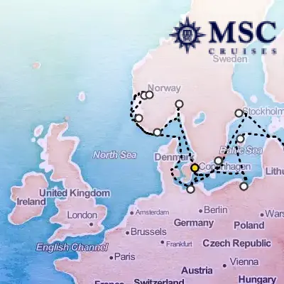 June 5th, 2026  - Northern Europe Cruise on the MSC Magnifica