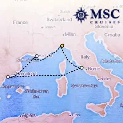 October 29th, 2026  - Mediterranean Cruise on the MSC Magnifica