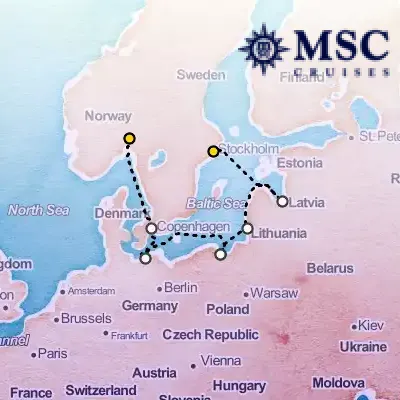 July 31st, 2026  - Northern Europe Cruise on the MSC Magnifica